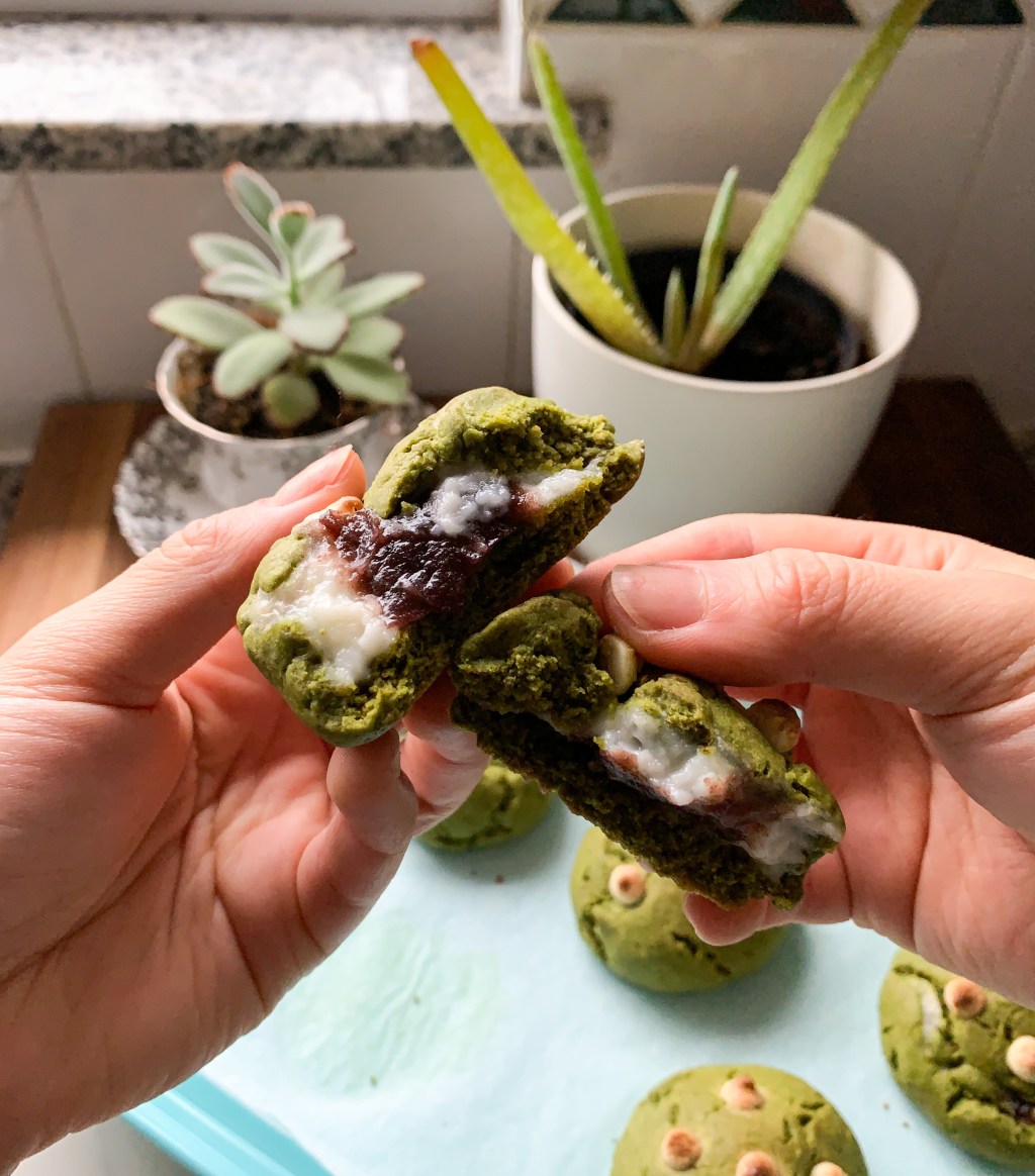 Matcha Mochi Cookies with&nbsp;Adzuki